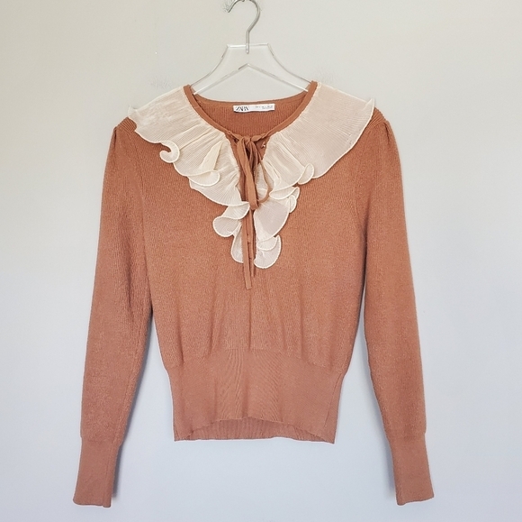 Zara Combination Ruffled Sweater (Limited Edition Collection) - Picture 3 of 11
